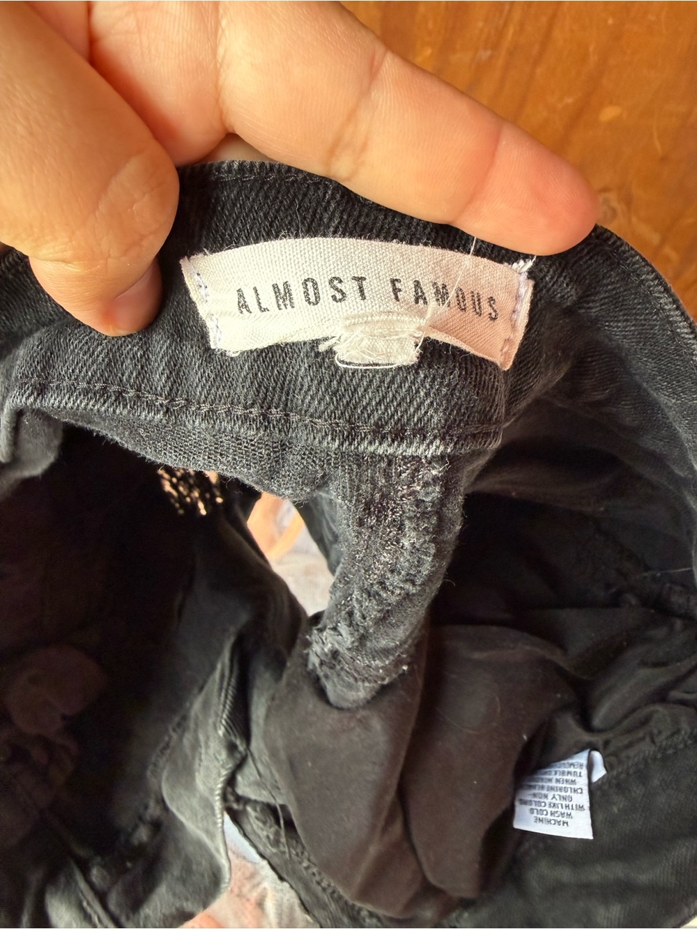 Almost Famous Black Kids Jeans Bottoms
